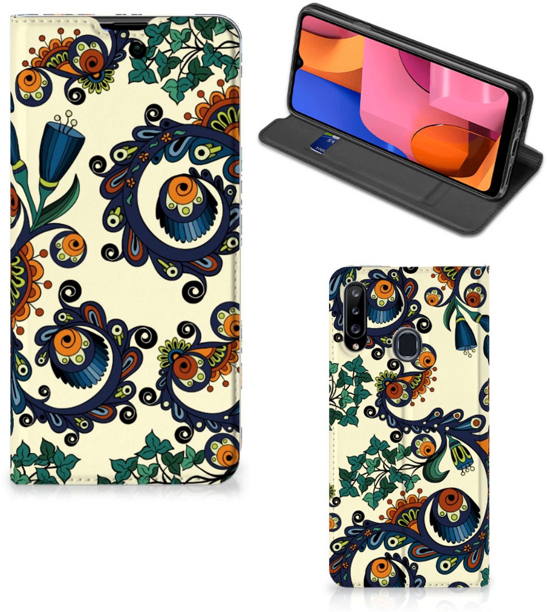 Telefoon Hoesje Samsung Galaxy A20s Barok Flower