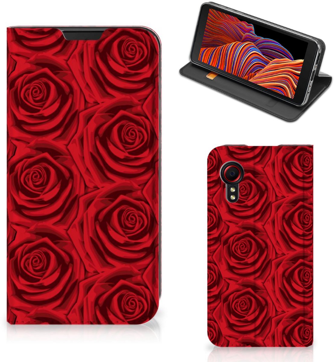 Samsung Galaxy Xcover 5 Smart Cover Red Roses