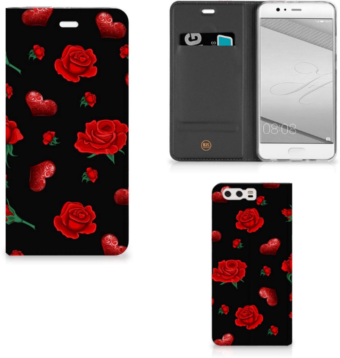 Standcase Hoesje voor Huawei P10 Plus Magnet Case Valentine