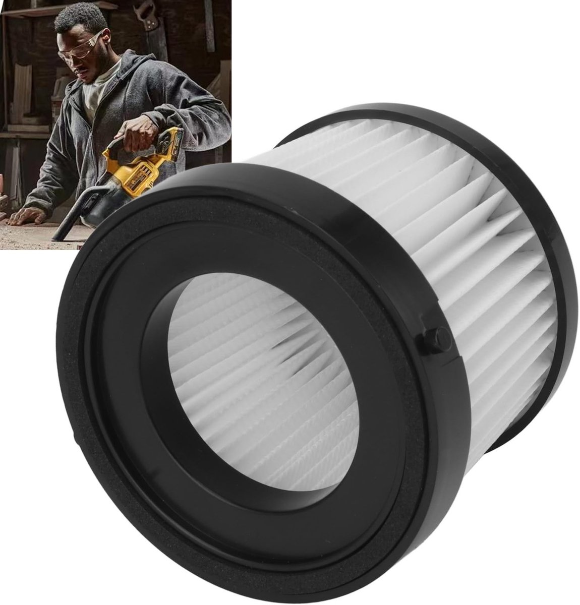 Allecto - Stofzuigerfilter - Herbruikbaar - Diepreinigend - 2 stuks - ABS Materiaal - Vervangend - Geschikt voor Jeanoko DCV501LN Model