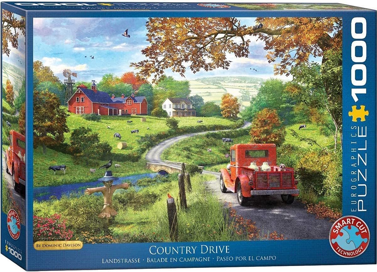 1000 Stukjes Puzzel - Mooie Landweg Puzzel - 68x48 cm Legpuzzel