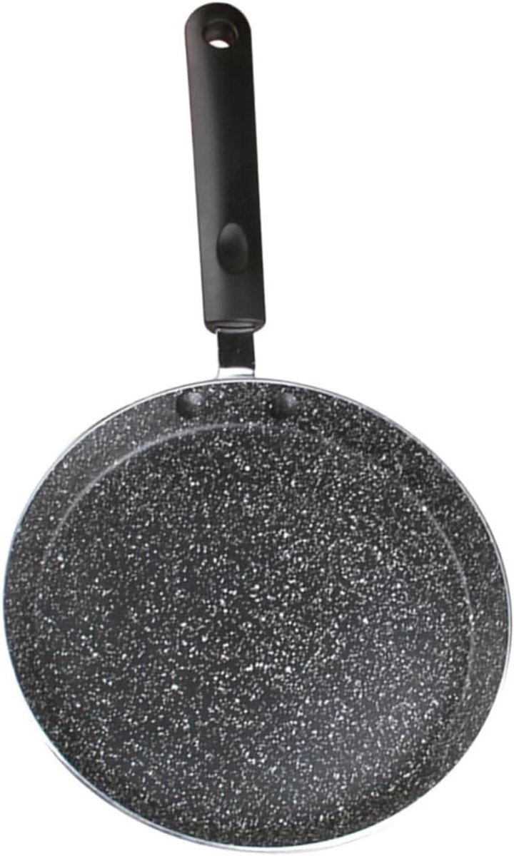 Koekenpan - Koekenpan met anti-aanbaklaag - Ontbijt Bakken - Maifan steen coating - 41x24x2cm - Zwart