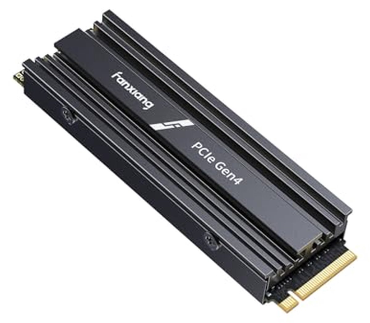 2TB NVMe SSD met Heatsink - M.2 PCIe Gen4x4 Gaming Solid State Drive - 6300MB/s Lezen, 3100MB/s Schrijven - QLC Harde Schijf voor Gegevensoverdracht