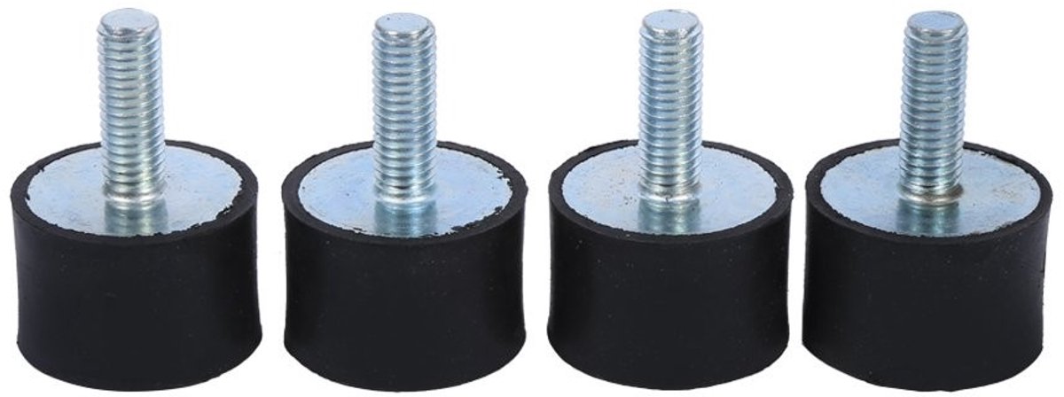 MTTproducts- Rubber Mount - Schokdemper - Trillingsdempers - Geluidsreductie - Dempingselement - Compact ontwerp - Metaal/Rubber - Trillingsdemper