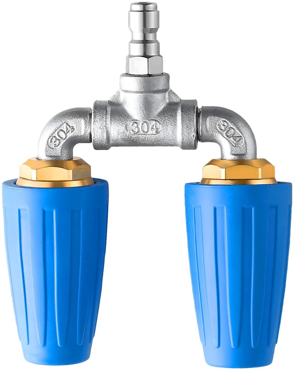MTTproducts- Hogedrukreiniger Nozzle 360° Rotatie - Turbo Nozzle - 4000PSI - Snelle Aansluiting 1/4" - Verhoogde Spraykracht - Verbeterde Reiniging