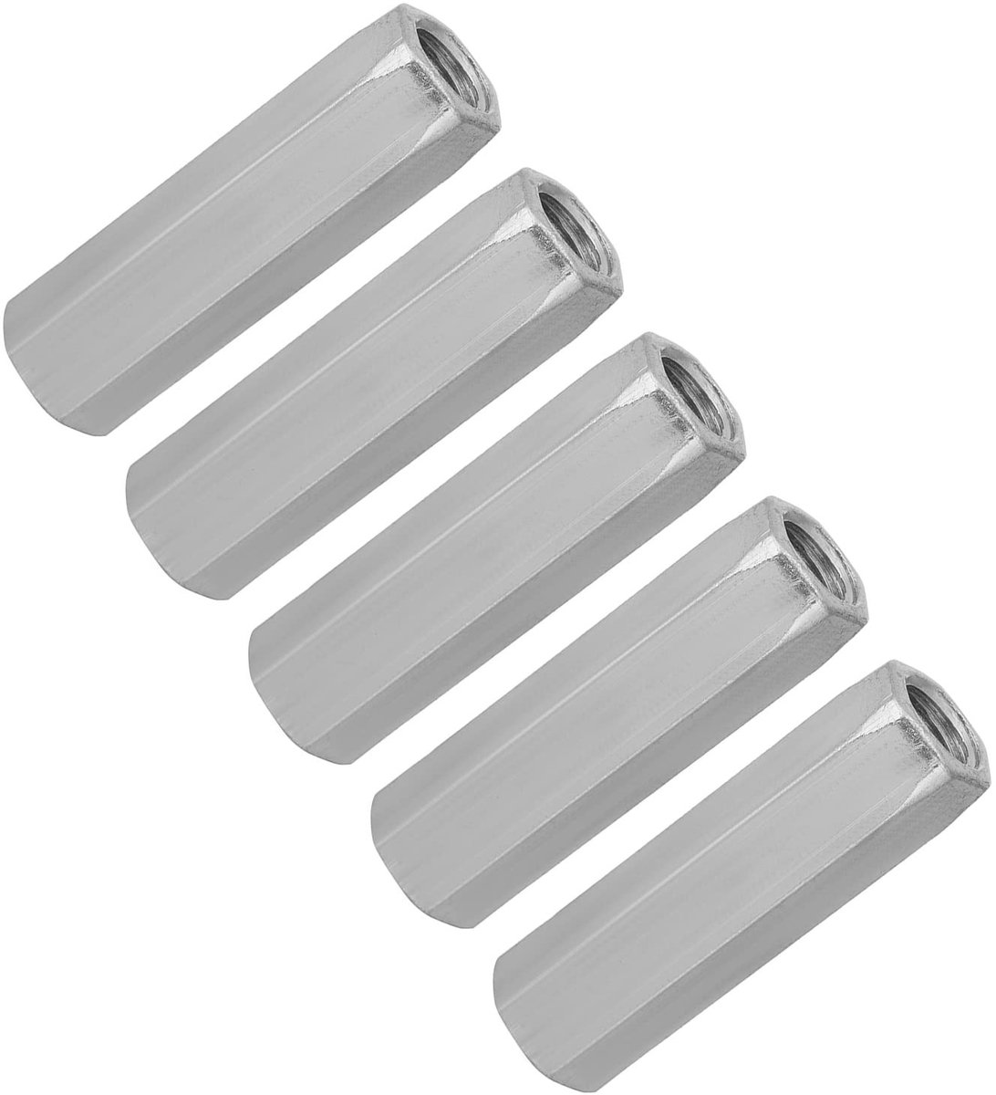 MTTproducts- Zeskantmoer M10 - 5 Stuks - Verzinkt Staal - Koolstofstaal - Bevestigingsmiddelen - Schroefdraad - Bevestigingsmoeren