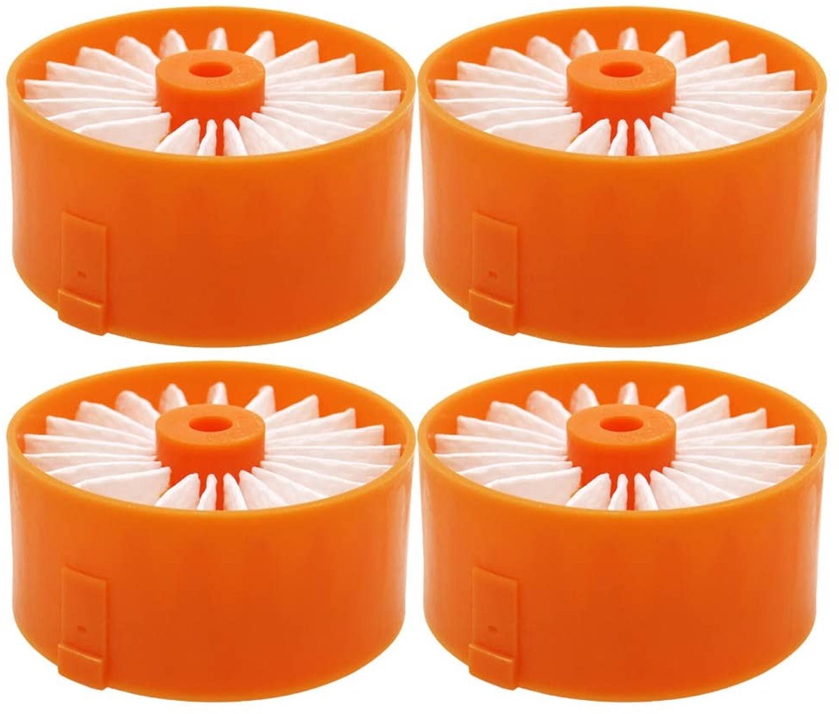 MTTproducts- Stofzuigerfilter Hoogwaardig Materiaal - Stofzuigeraccessoires - V-vormig Borstelpatroon - Compatibel met SCHWARZ+DECKER BSV2020 - 4 Stuks - Duurzaam Gebruik