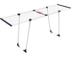 CasaSi Telescopisch wasrek uittrekbaar 20 m EasyFlex wit/blauw