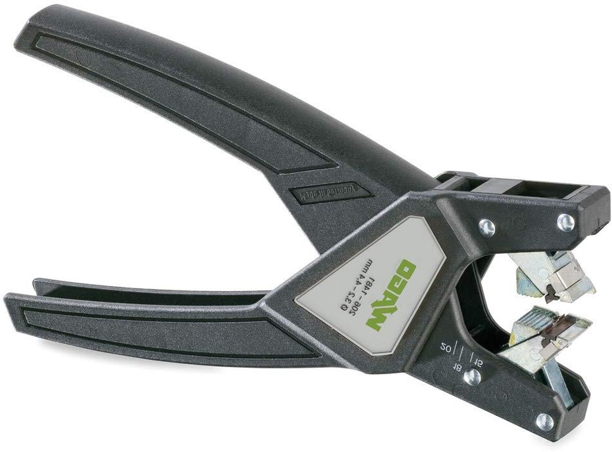Afmanteltang - Draadstripper - Kabels Strippen - Geen Instelling Nodig - 3.2-4.4 mm - Zwart