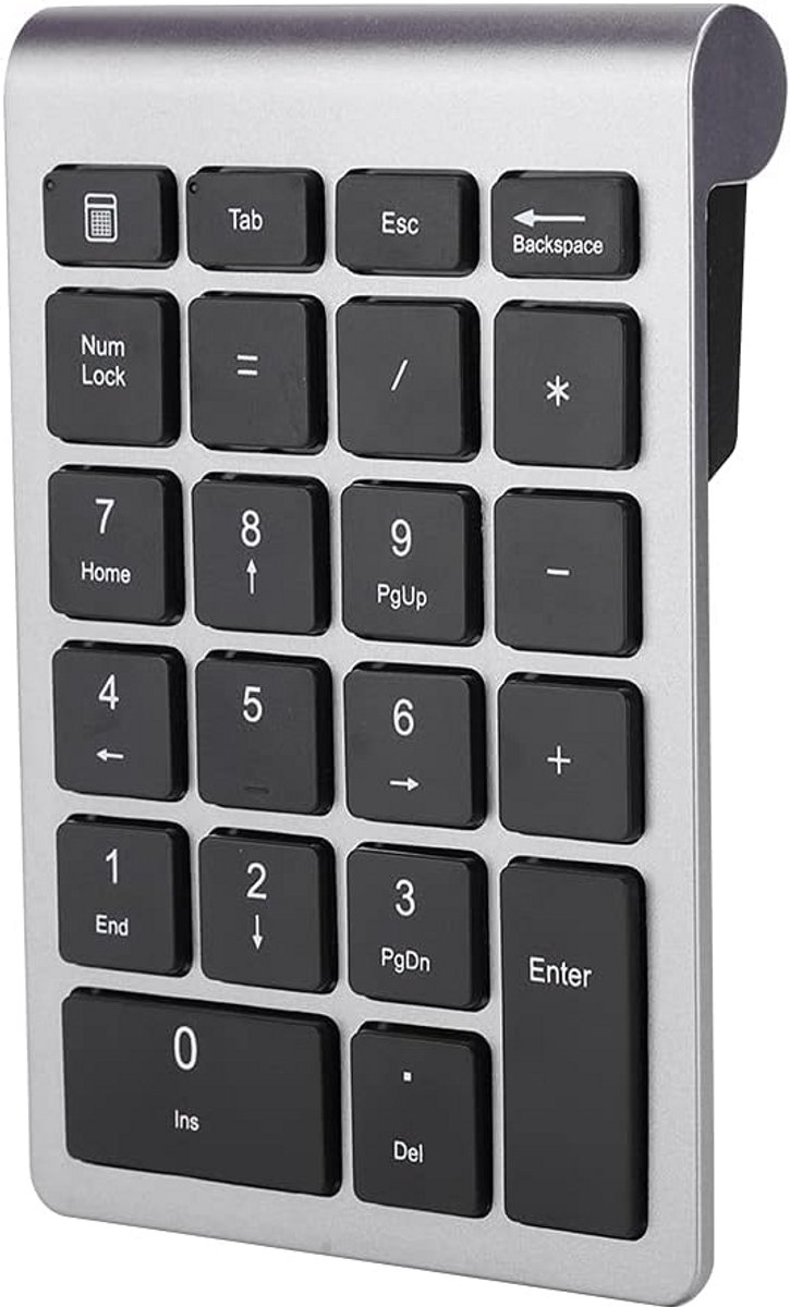 22 Toetsen Draadloos USB C Nummerblok voor Laptop - Draagbaar Numeriek Toetsenblok met 2.4G Ontvanger