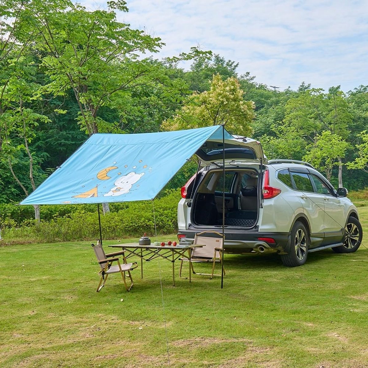 Cosensi- Autoluifel 300 x 200 cm - Zonnescherm Auto - Waterdicht - UV-bescherming - Robuust - Scheurbestendig Materiaal