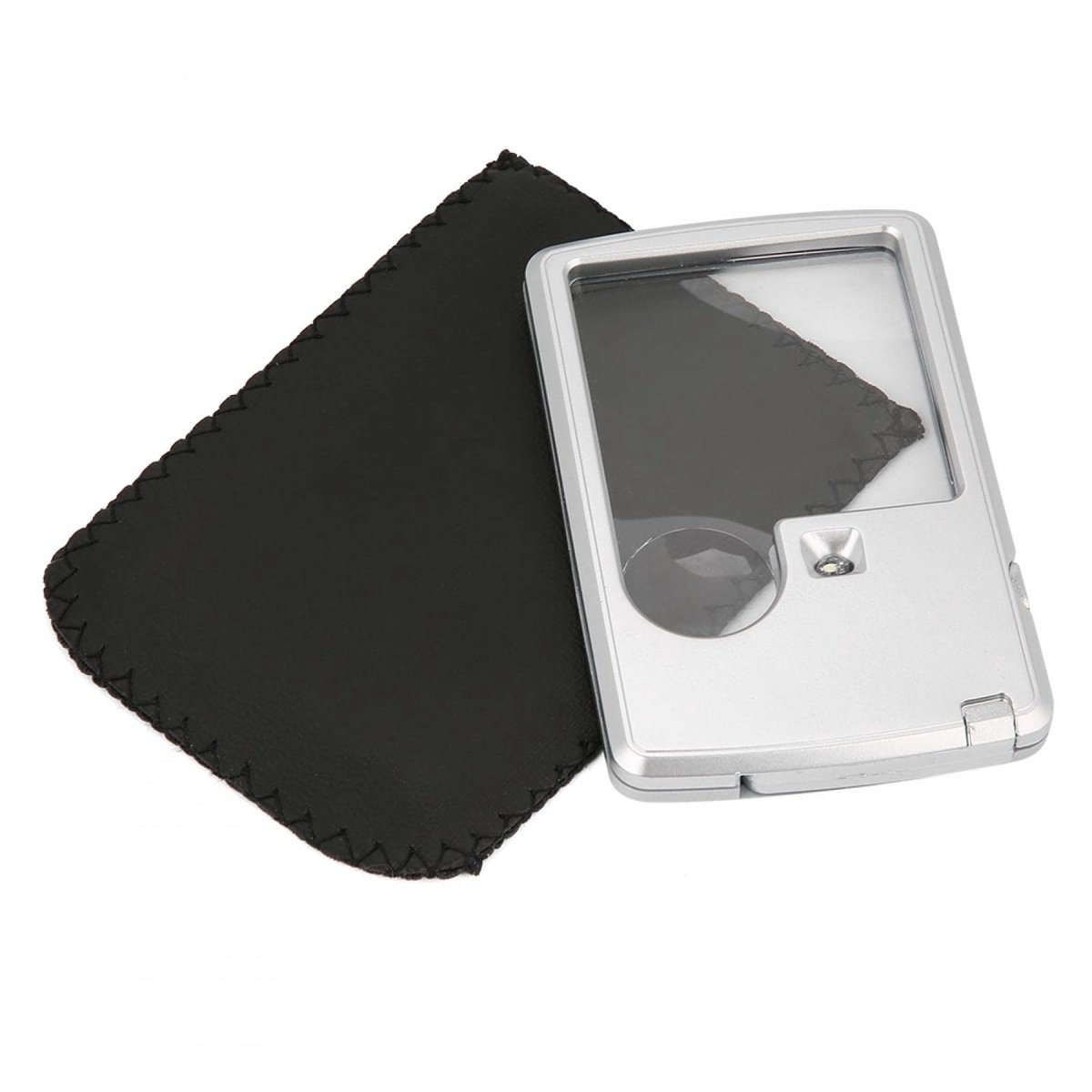 Cosensi - Pocket Vergrootglas met LED Licht en Lederen Case