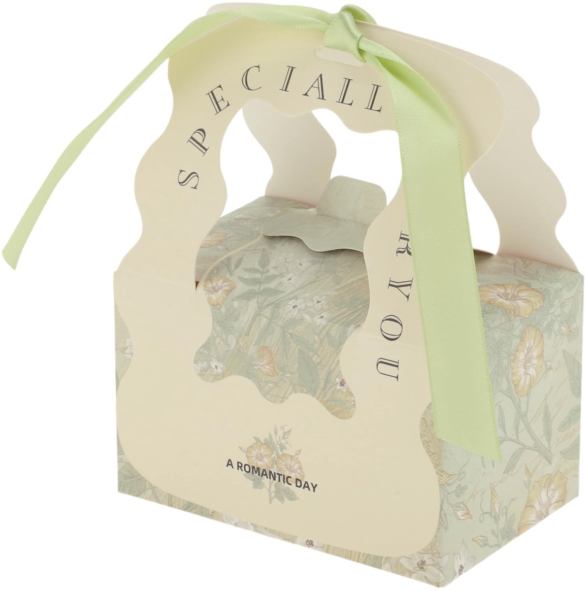 Cosensi- Geschenkdozen 20 Stuks - Bloemenpatroon - 10 x 6,5 x 6 cm - Duurzaam - Voorgevouwen Ontwerp - Milieuvriendelijk - Cadeauverpakkingen