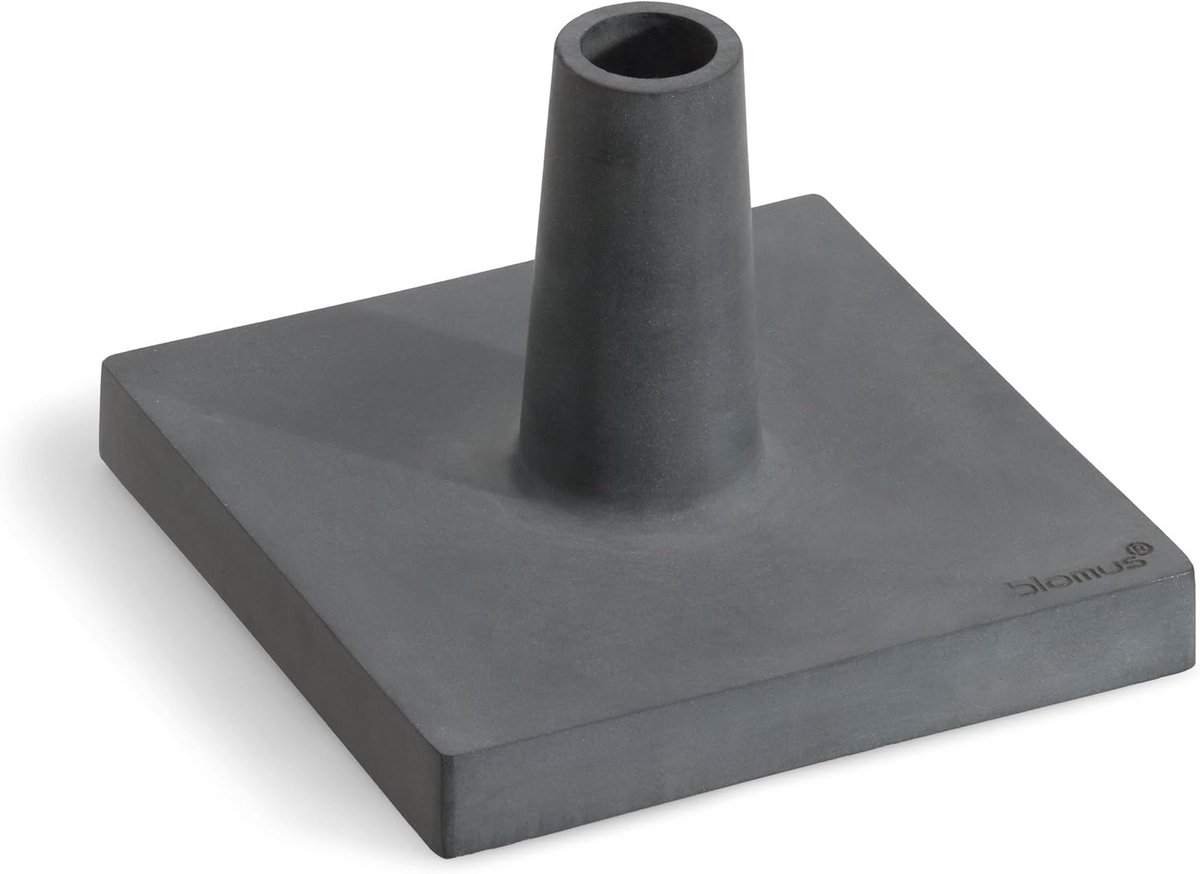 Fakkelstandaard van Polystone - Zwart - 30x30x100 cm - Geschikt voor Buiten