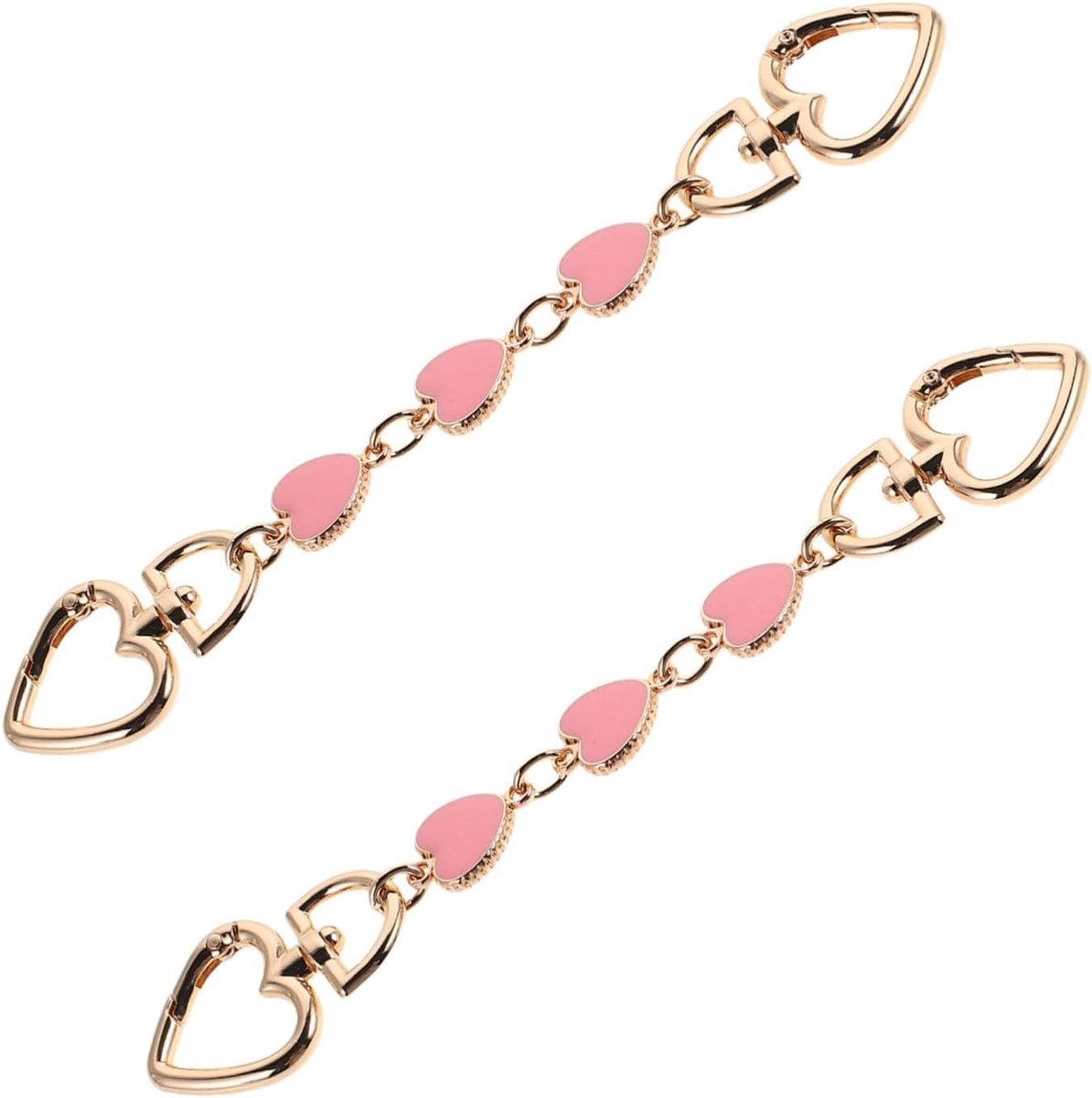 Decoratieve Ketting - Tas Accessoire - Handtas Verlengen - Hartvormig Design - 17 cm Lengte - Multicolor