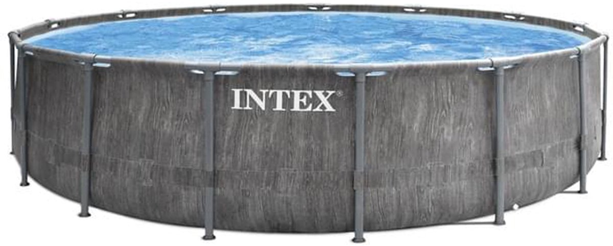 Intex Greywood Prism Frame zwembadset met filterpomp - Ø 457 x 122 cm