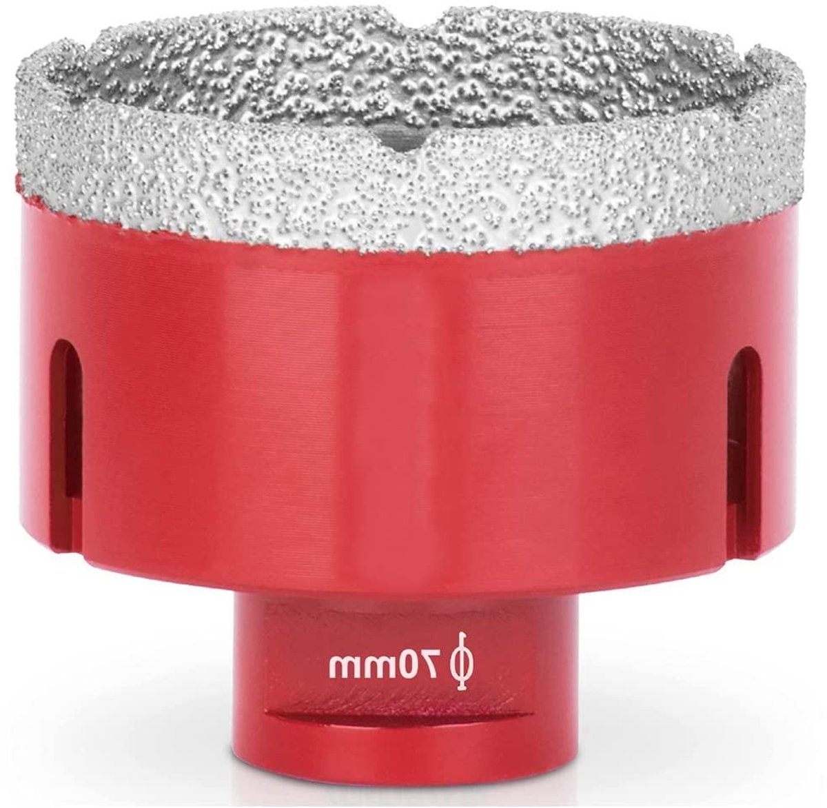Diamantboor - Gatenzaag Kroon - Tegels Boren - Vacuüm Soldeer - 70 mm M14 - Rood