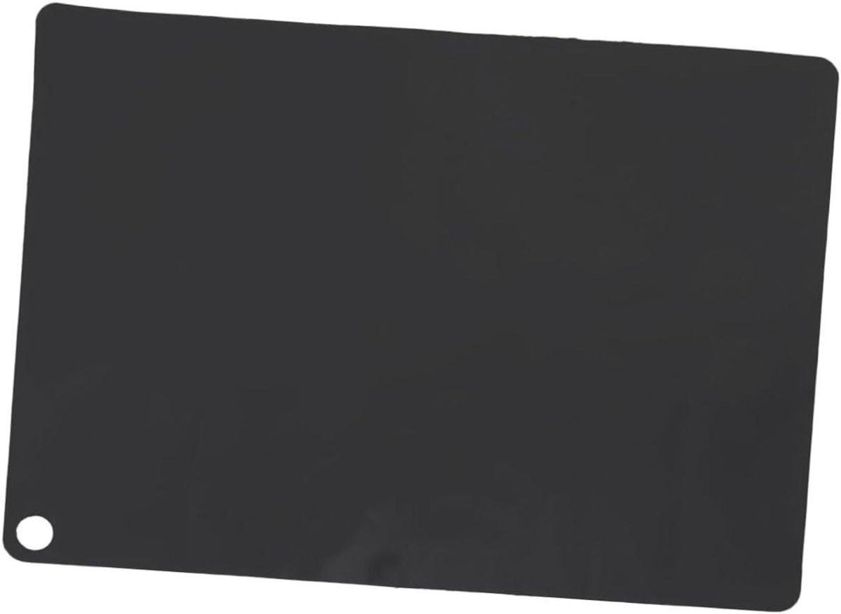 Inductiekookplaat Mat - Beschermpad Kookplaat - Kookplaat Beschermen - Hittebestendig Siliconen - 35 x 25 cm - Zwart