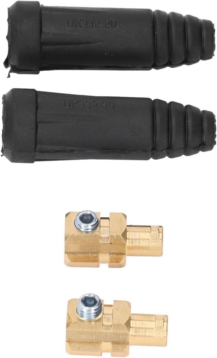 Lasapparaat Connector - Snelkoppeling Stekker - Apparatuur Aansluiten - Hoge Elektrische Geleiding - 35-50mm² 315A - Zwart Geel