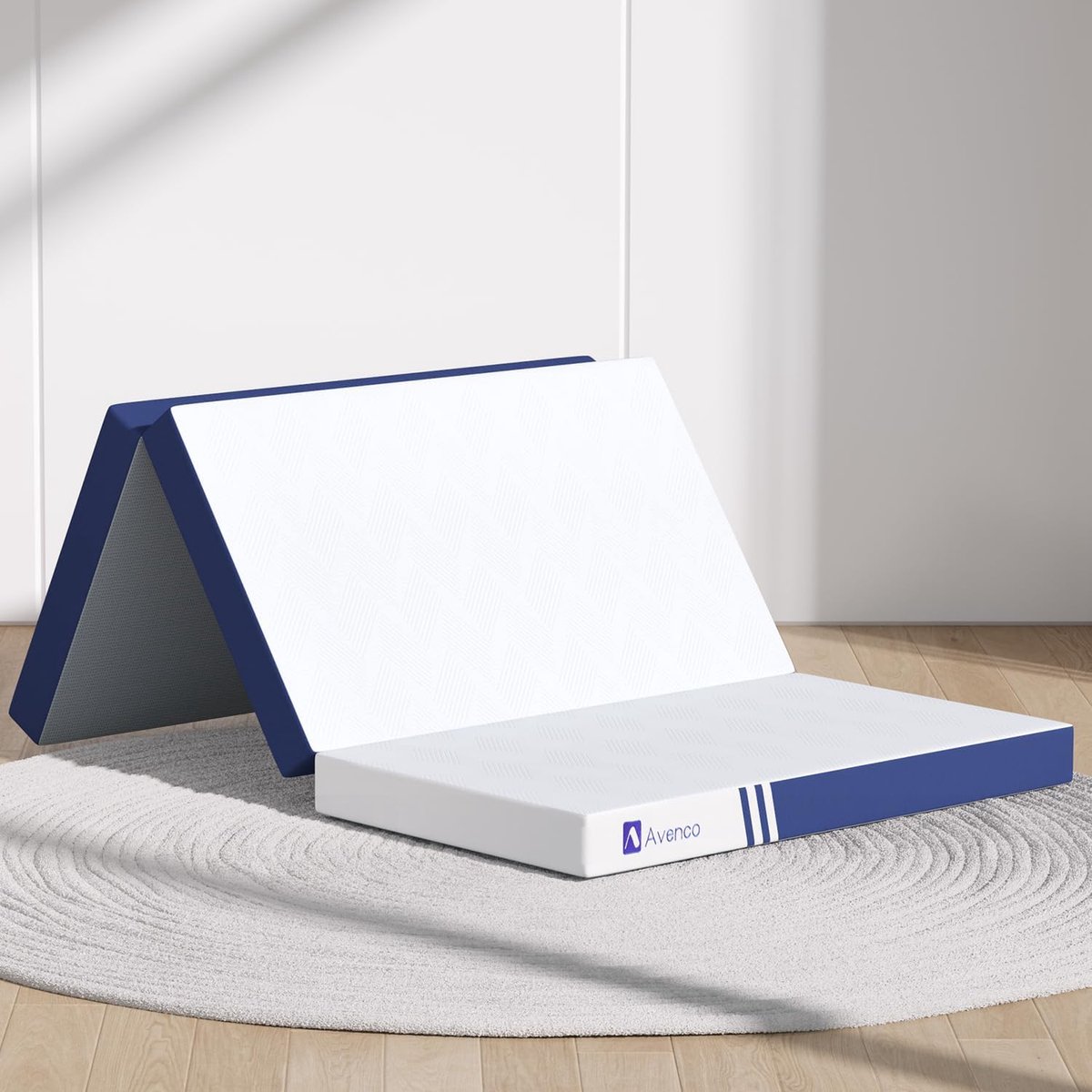 Opvouwbaar Matras Twin XL 10.5cm Traagschuim Driemaal Inklapbaar en Draagbaar