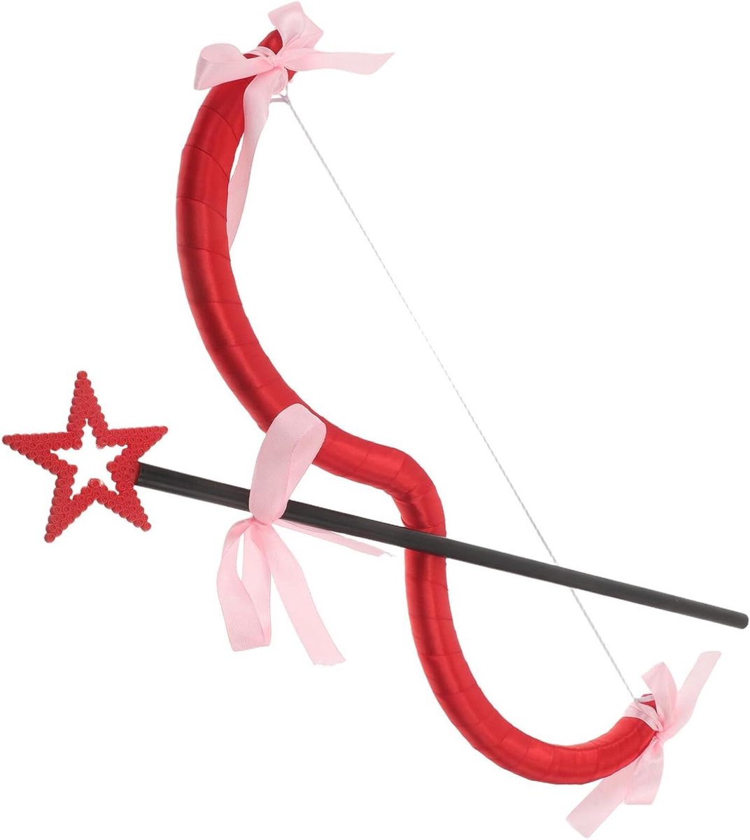 Cupido Boog Accessoire - Thema Decoratie - Romantische Sfeer - Lichtgewicht Materiaal - 45 cm Lengte - Rosé Goud