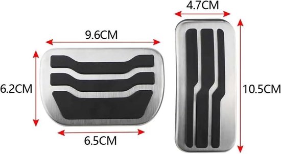 Pedaalhoezen Auto - Gas Rempedaal - Comfortabel Rijden - Antislip Ontwerp - 30x10x10 cm - Metaal — afbeelding 5