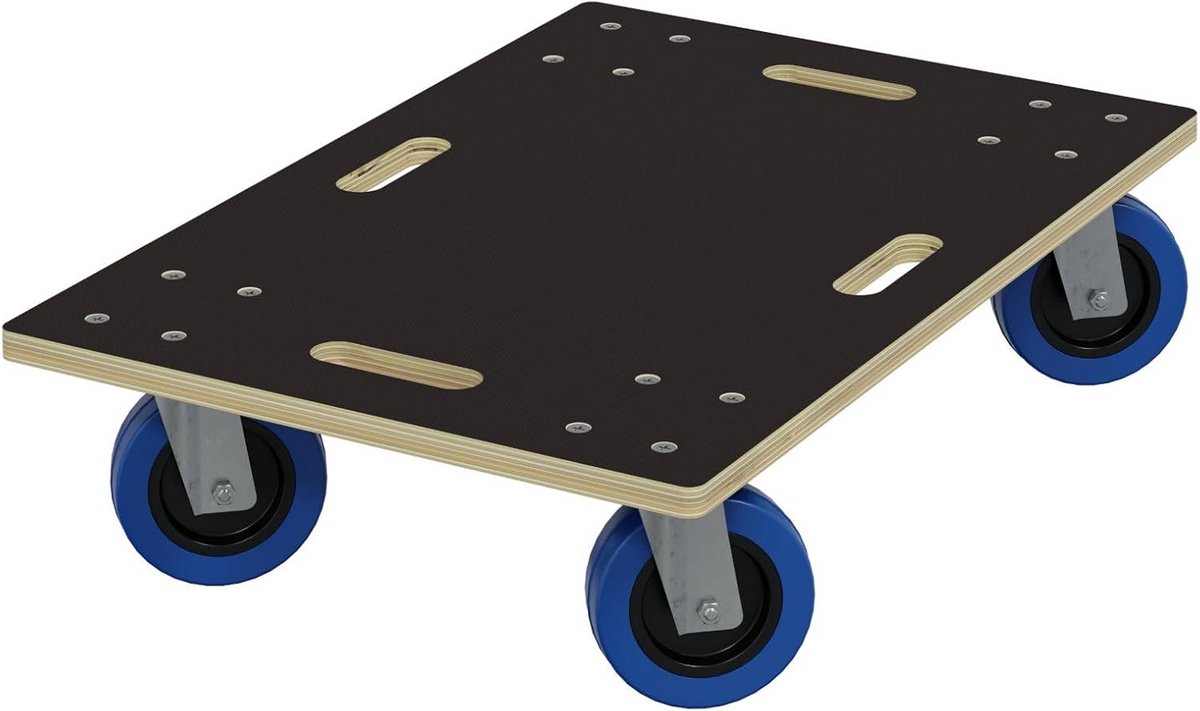 Verhuisroller Zwaar 800 kg - Meubelroller 40x60 cm met 4 Zwenkwielen - Stevige Transportplateau