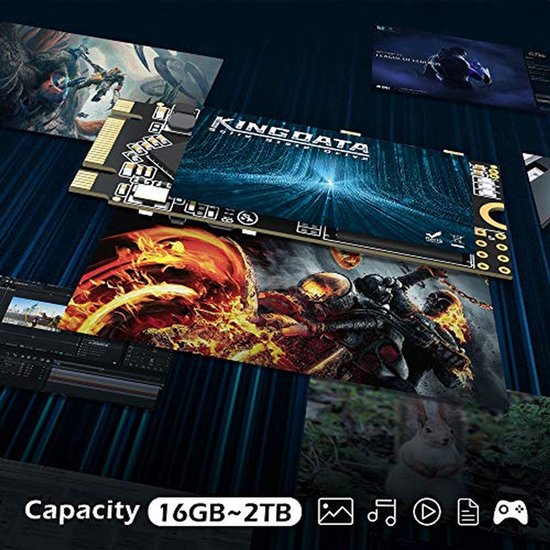 Interne Solid State Drive - Krachtige Harde Schijf - Snellere Opslag - 3D NAND Technologie - 64 GB - Zwart — afbeelding 3