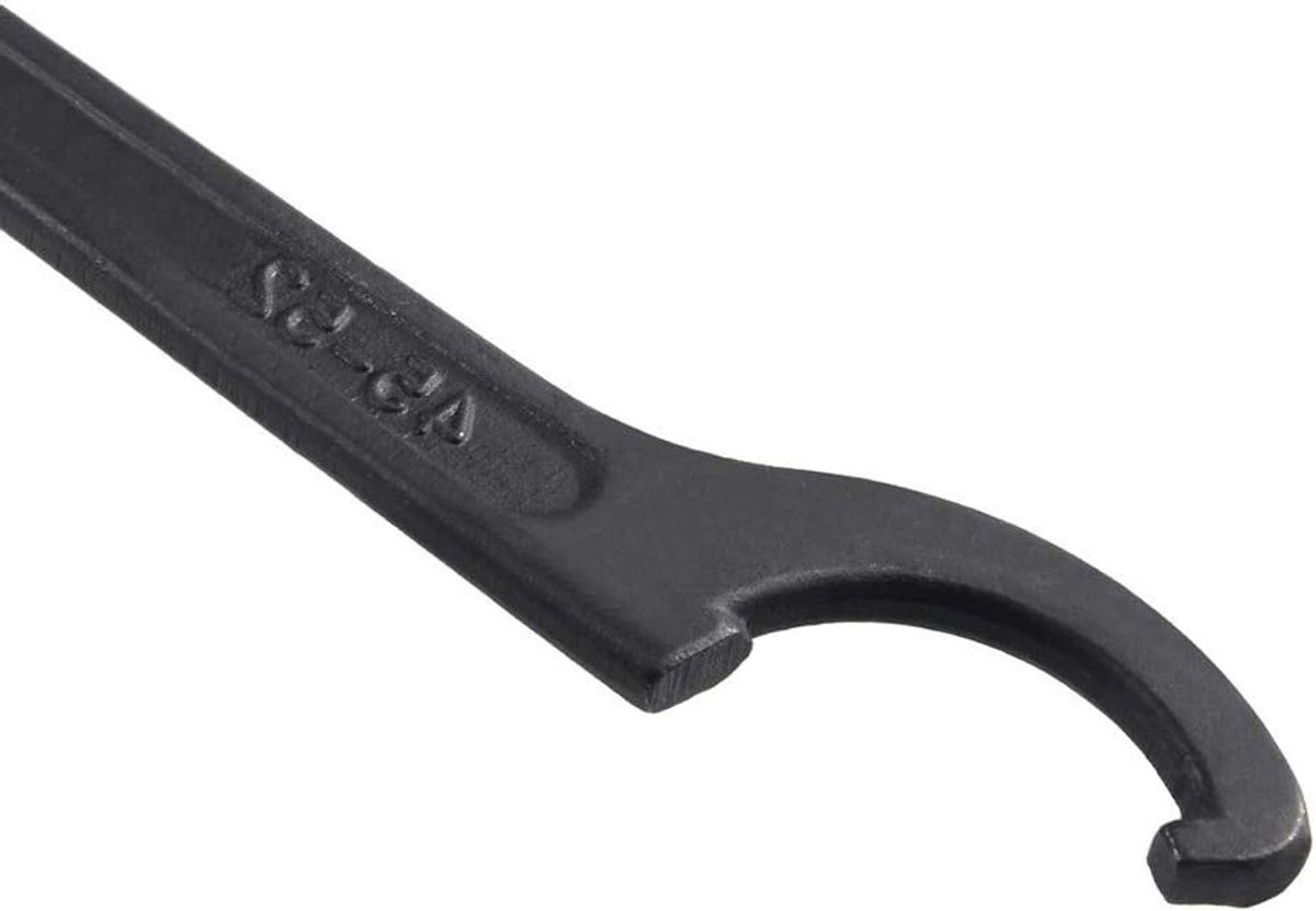 Verstelbare Haak voor Sleutels en Schokabsorber van Chrome Legering 45-52mm, Zwart, Duurzaam en Lichtgewicht