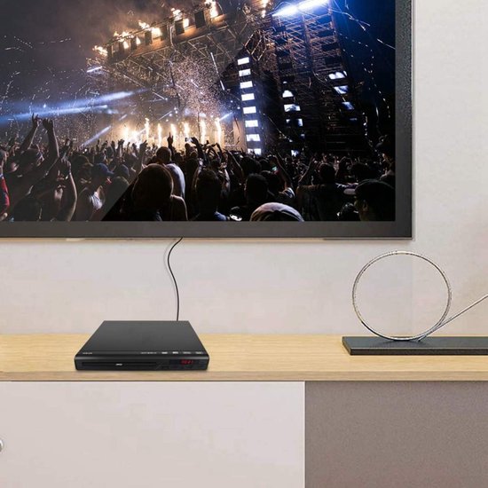 Dvd-speler - Cd-speler - Films Kijken - Multiregio Compatibel - Compact Formaat - Zwart — afbeelding 2
