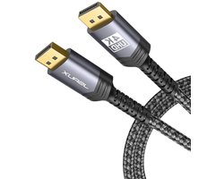 DisplayPort Kabel 3,1 Meter - 4K@60Hz, 2K@165Hz, 2K@144Hz, Geschikt voor Laptop, PC en Gaming Monitor met Nylon Braid