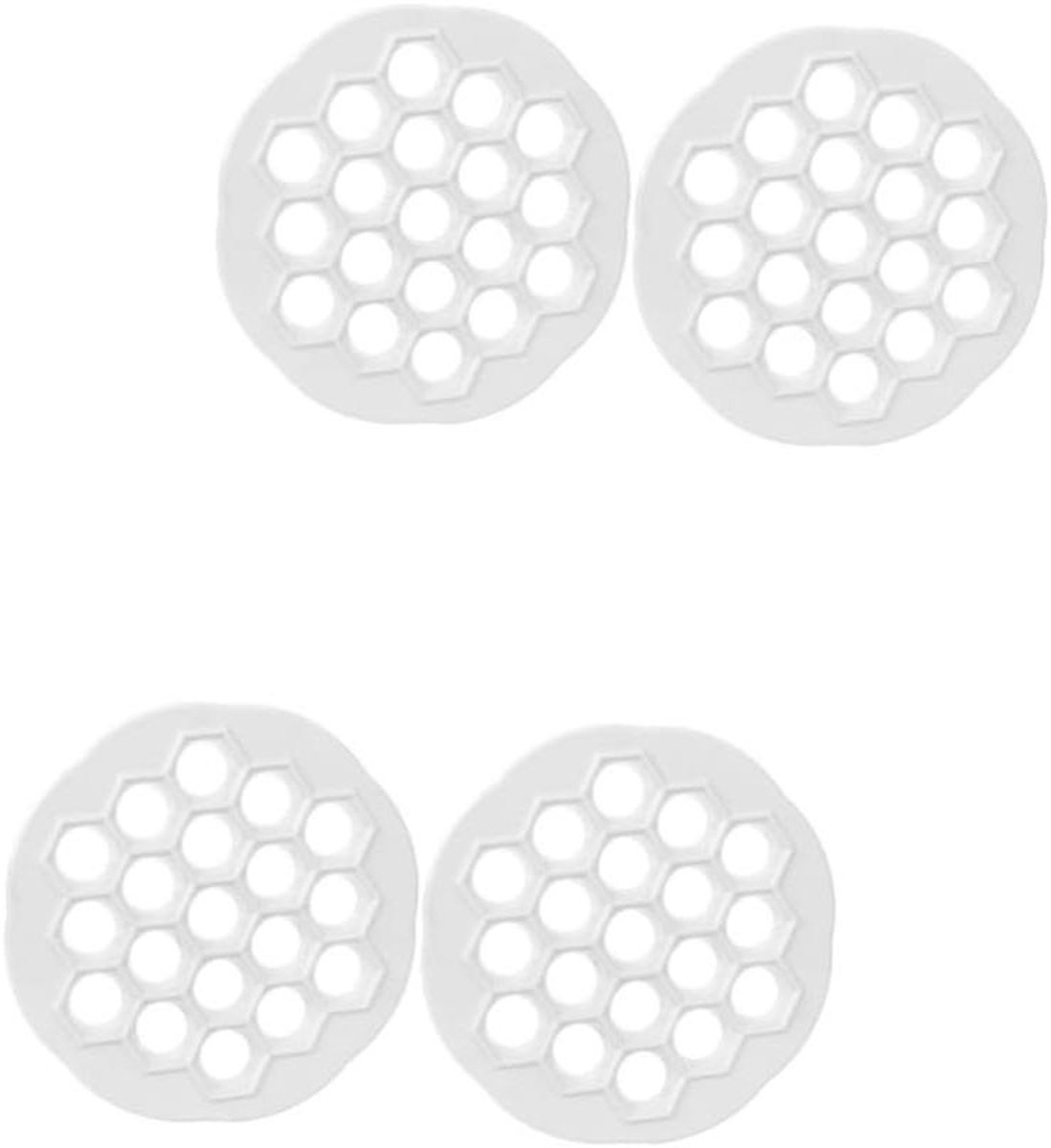 Knoedel Vorm - Ravioli Maker - Zelfgemaakte Snacks - Set van 4 - 20.5 cm - Wit