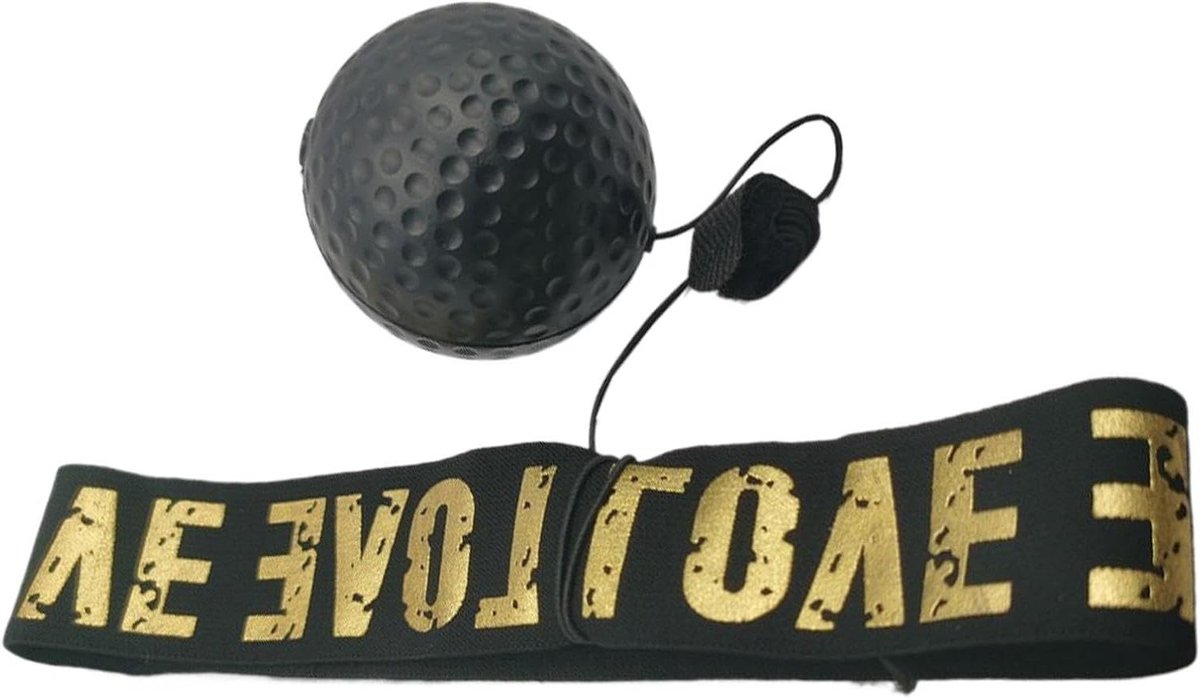 Bokszak Bal - Reflex Bal - Sport Training - Verstelbare Hoofdband - N.v.t. - Zwart