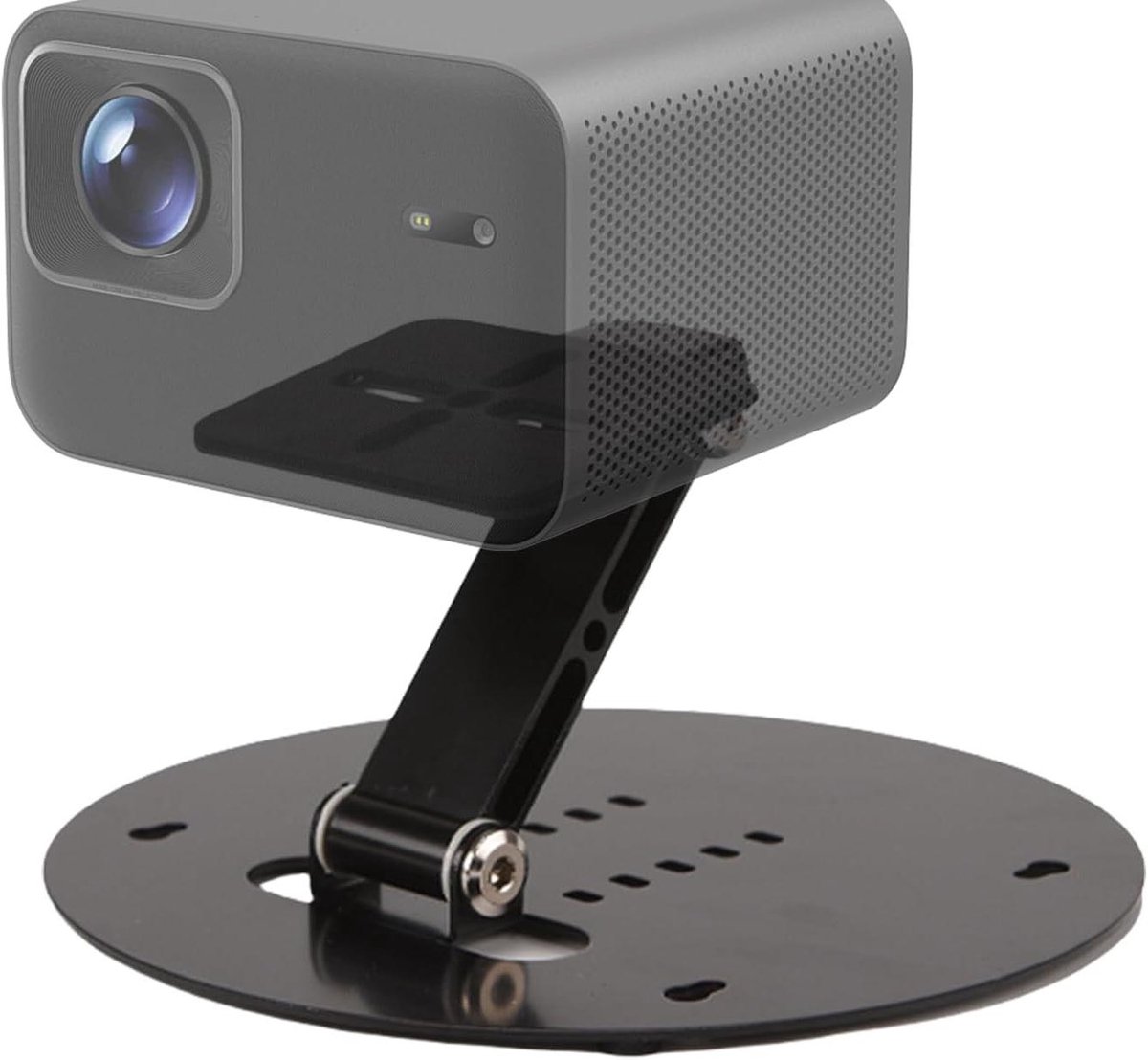Projector Stand - Muurbevestiging Houder - Presentaties Filmavonden - Opvouwbaar Metaal - 16x16x9cm - Zwart