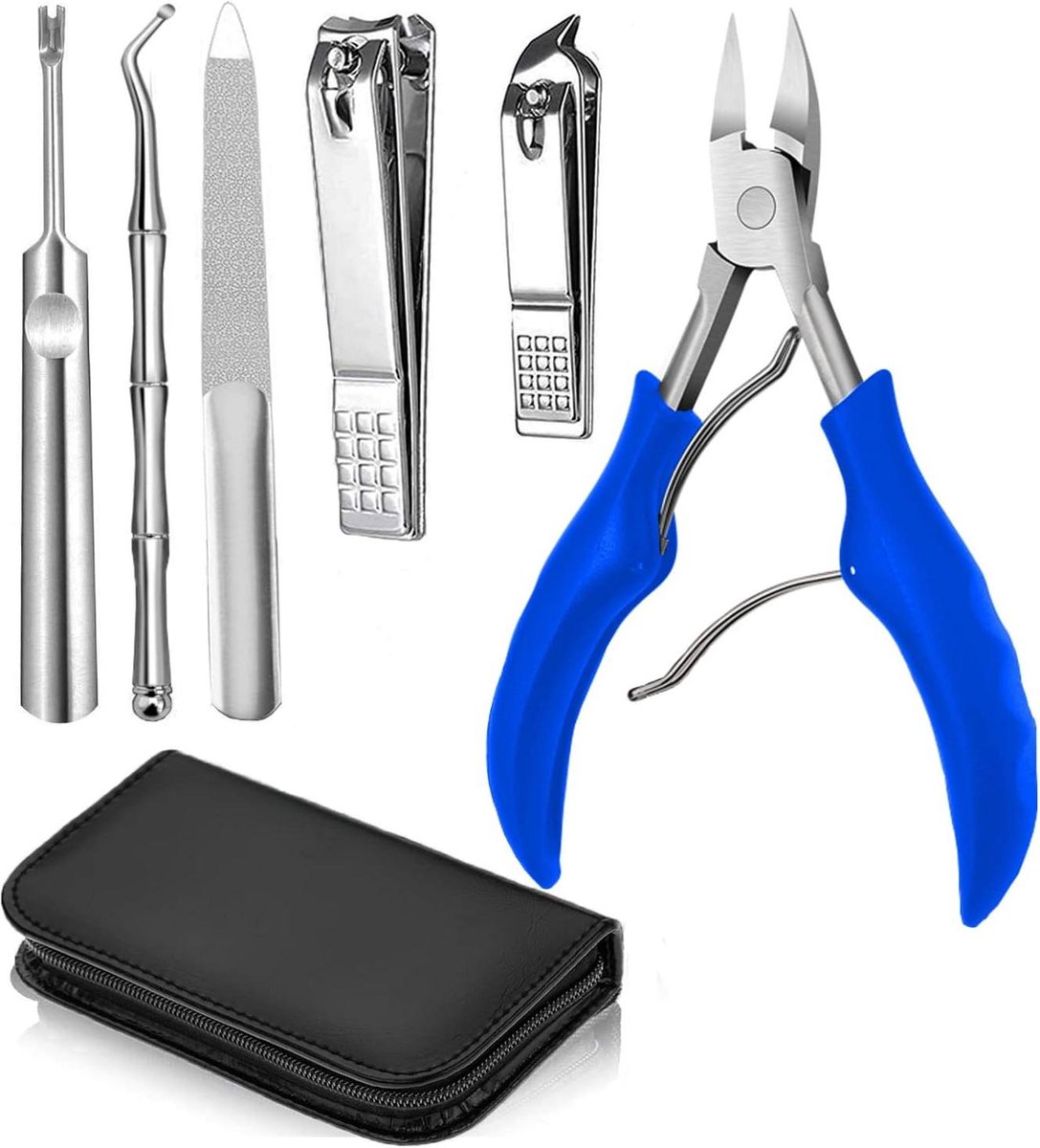Nagelknippers Set - Teennagel Trimmer Kit - Huidverzorging Thuis - Speciaal voor Dikke Nagels - 170 g - Zwart