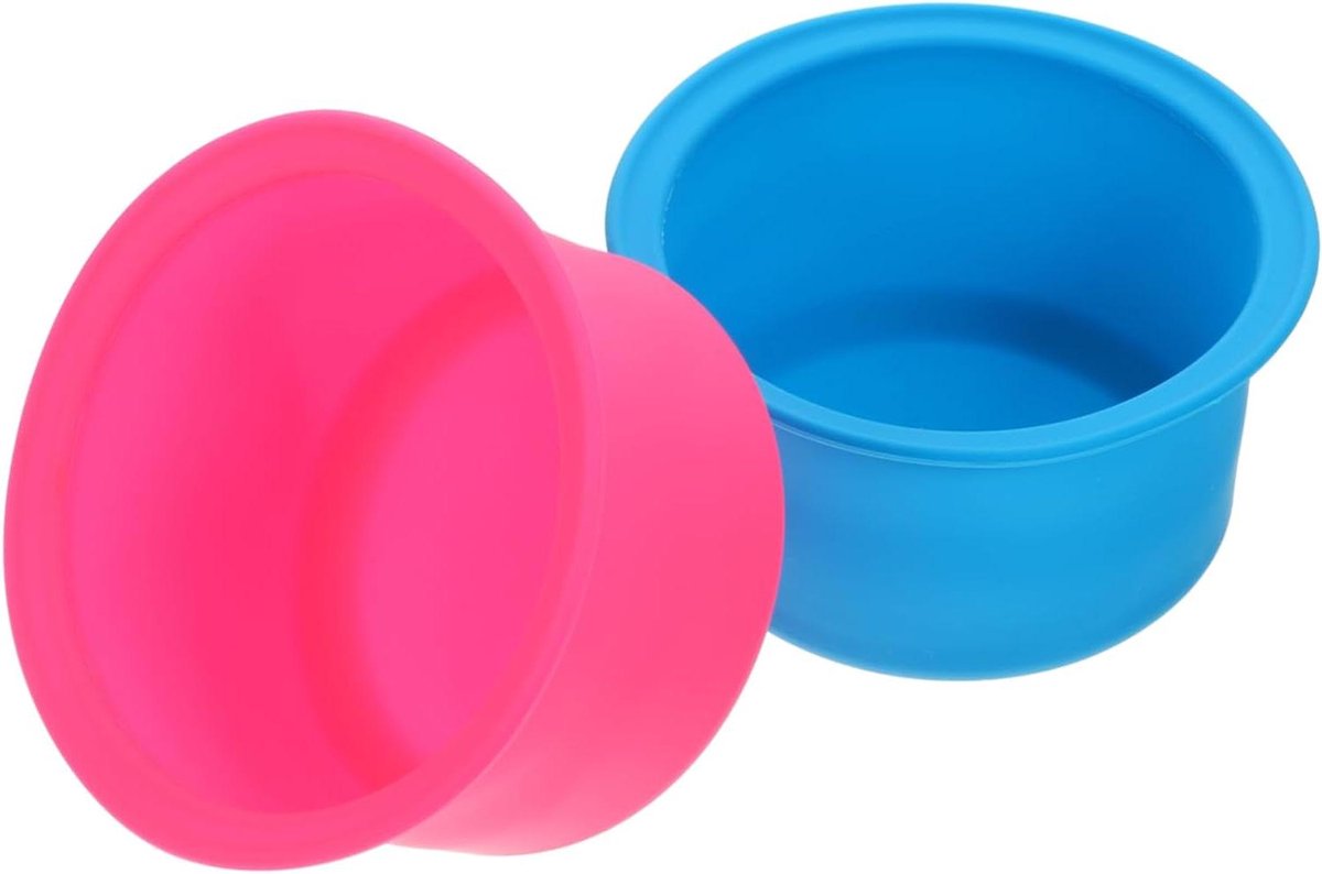 Wax Heater Binnenpot - Siliconen Kom Anti-aanbaklaag - Ontharen Thuis - Lekvrije Wasvoering - 2 Stuks - Grijs