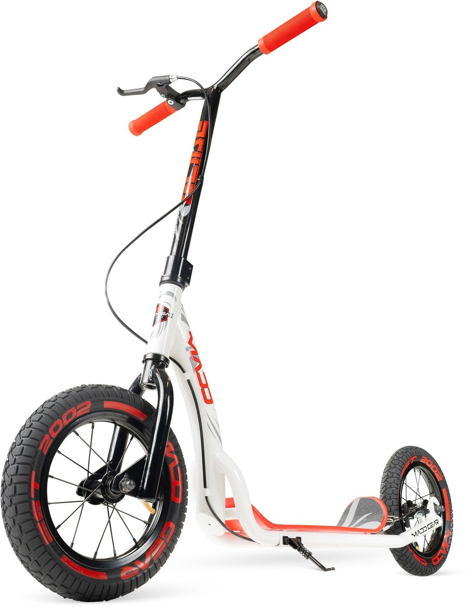 Off Road Step - MGP Metro Glide - Wit/Rood - Luchtbanden - Staander - Handrem - Vanaf 8 jaar