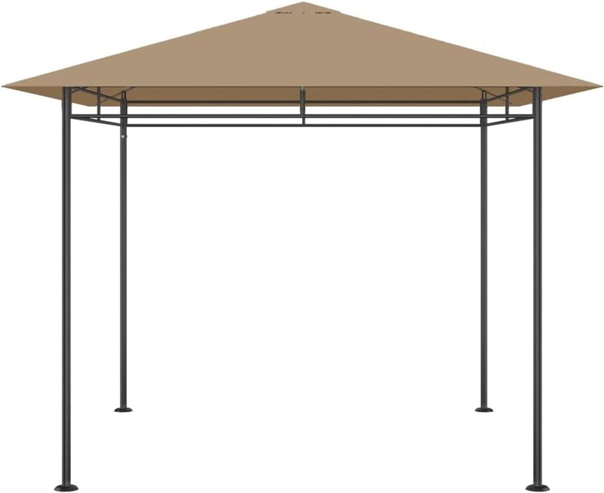 Compact Paviljoen - Feesttent Tuinpaviljoen - Buitenfeesten Organiseren - PA-gecoate Zon- en Regenbescherming - 300 x 300 x 270 cm