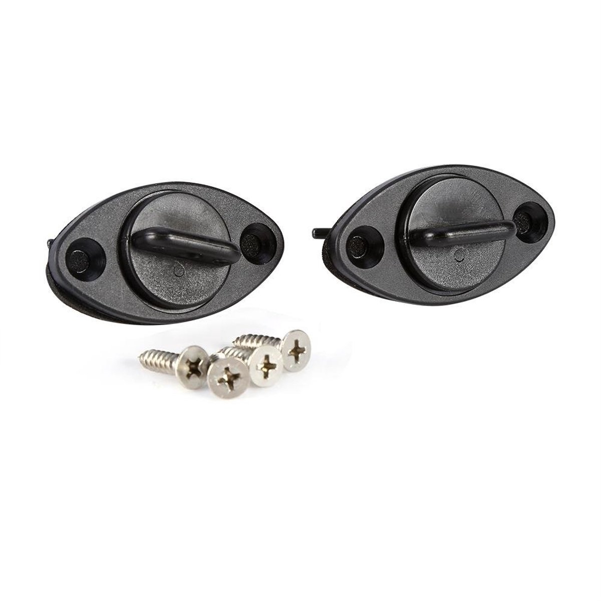 Dailygoody - Kayak Drain Plug Kit - Universele vervangingsaccessoires - Zwart - Stop waterinfiltratie - Voor kano, boot en dinghy - Inclusief schroeve