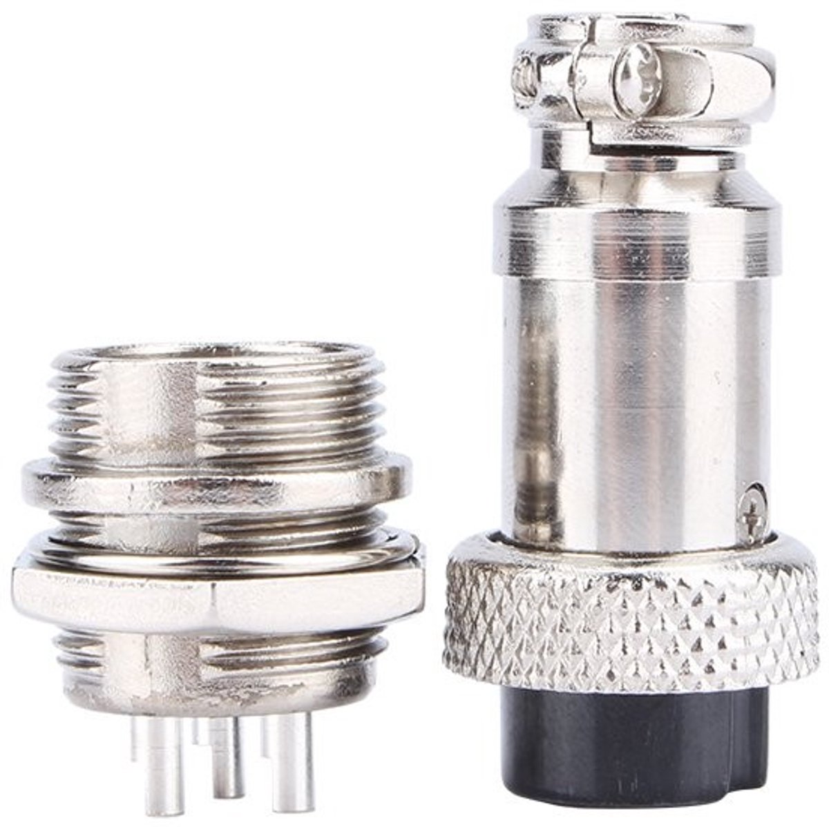 Dailygoody - GX16 Aviation Socket - 3 Pin Connector - Duurzaam en Betrouwbaar - Metallic - Elektronische Verbinding - Geschikt voor Cables - 250V AC