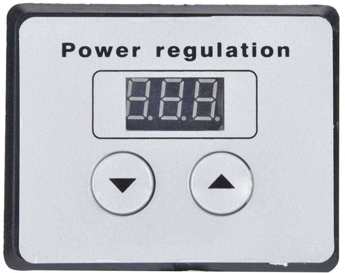 Dailygoody - OmGoods - Dailygoody - Voltage Regulator - Dimming Thermostat - 10.000W Vermogen - Zwart/Grijs - Speed Controller - Ideaal voor Elektrische Motoren - 220V