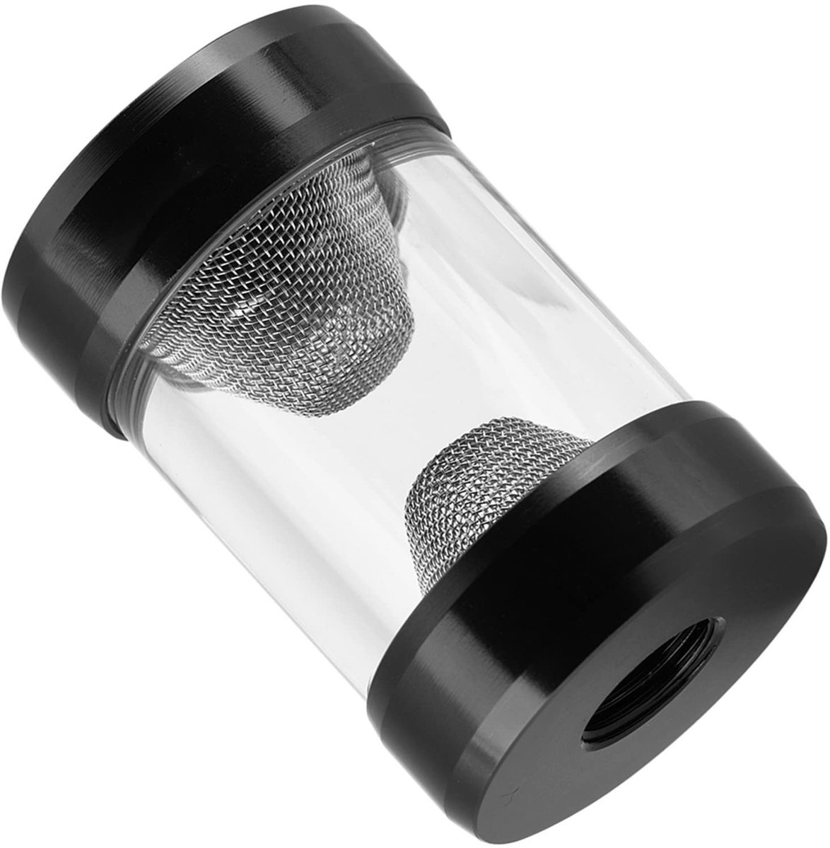 Dailygoody - Waterkoelsysteemfilter - Fijnzeef - Snel en stabiel filteren - Zwart - Trechtervormig filter - Onzuiverheden filteren - Geschikt voor pc-...