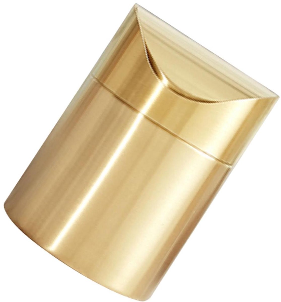 Mini Prullenbak - Afvalbak Desktop - Kantoor Organisatie - Roestvrij Staal - 16.8 cm - Goud