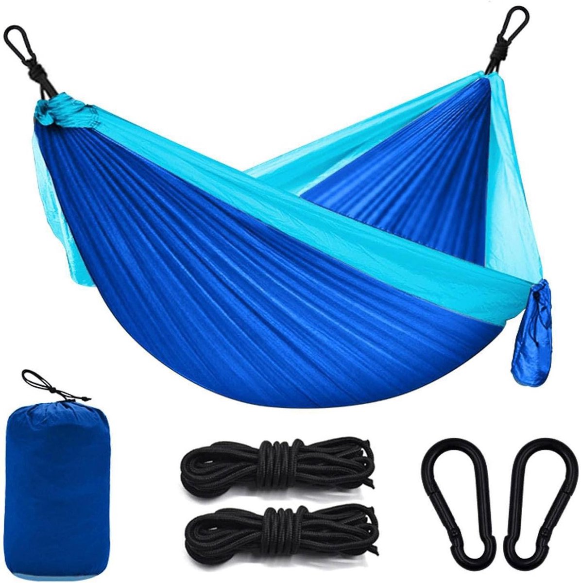 Kampeerhangmat - Hangmat voor buiten - Ontspannen in de natuur - Scheurbestendig materiaal - 260 x 140 cm