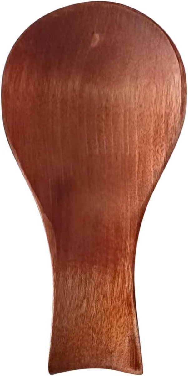 Houten Lepelhouder - Kooklepelsteun - Keuken Organiseren - Antislip Basis - 18x9 cm - Bruin