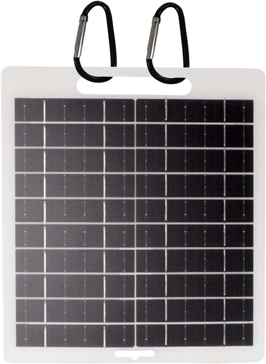 Opvouwbaar Zonnepaneel - Draagbare Energie - Outdoor Opladen - Monokristallijn Silicium - 10 Watt - Zwart