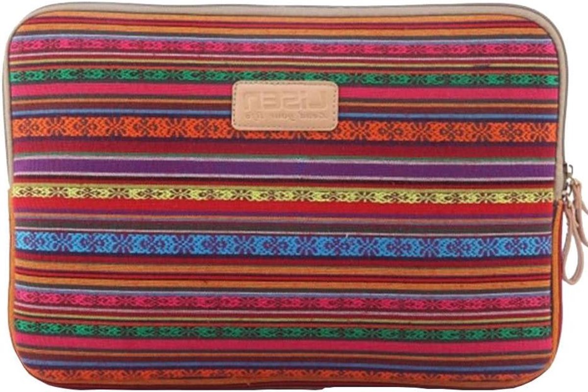 Laptop Sleeve - Beschermhoes Computer - Veilig Transport - Dubbele Rits - 364 x 255 cm - Grijs