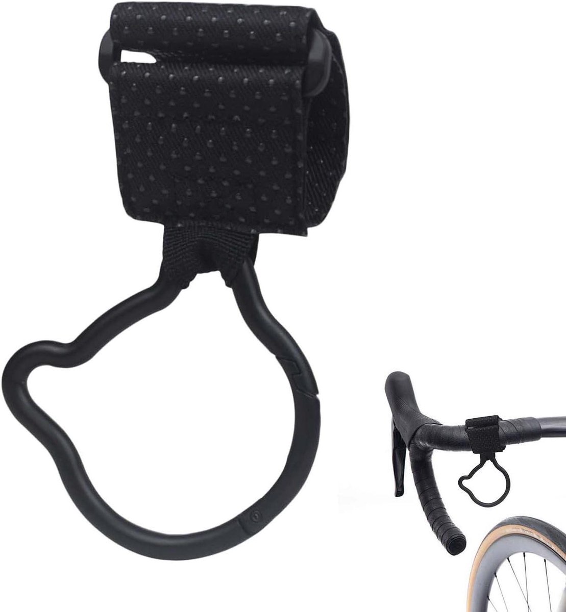 Kinderwagen Haken - Tas Clips - Tassen Dragen - Zinklegering Constructie - 20 x 14 x 3 cm - Zwart