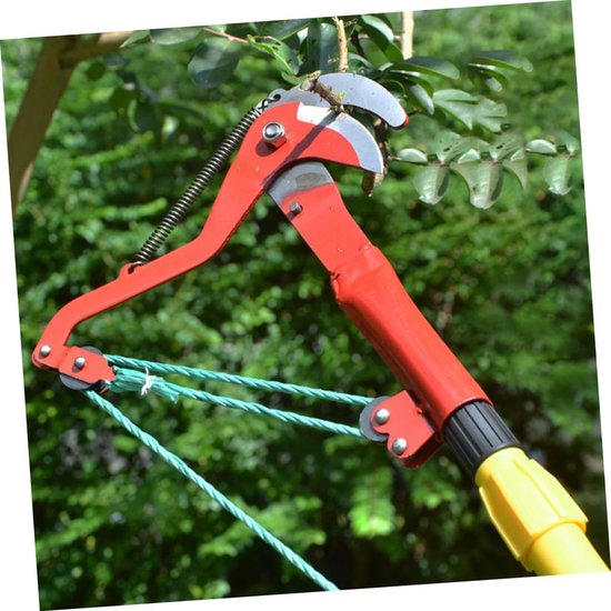 Tuinschaar Telescopisch - Takkenknipper Snoeier - Bomen Snoeien - Uitschuifbare Paal - 75 cm - Rood — afbeelding 3