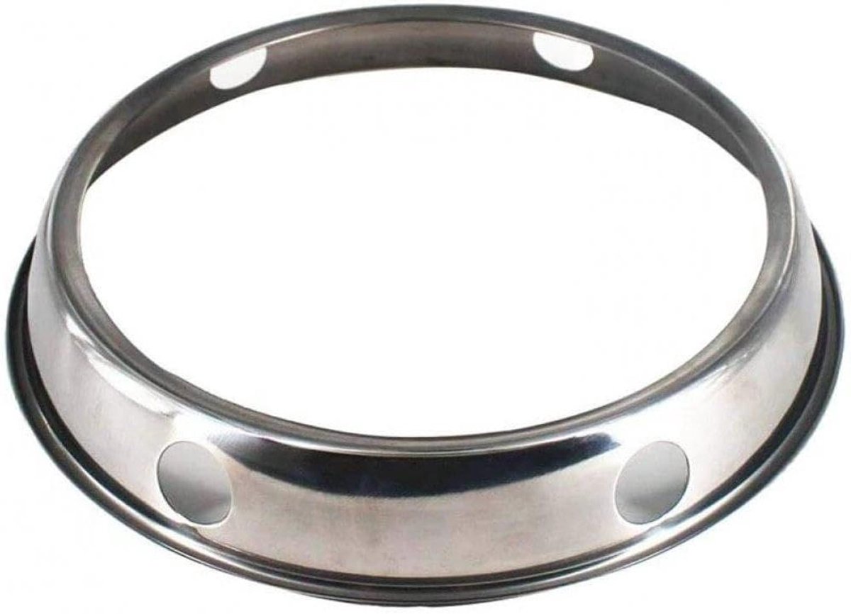 Wok Pan Ondersteuning - Wok Ring - Stabiel Koken - Innovatief Ontwerp - Universele Maat - Zilver